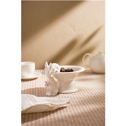 Конфетница SL Home «Лесные кролики», 160 мл, 18×15×13 см, фарфор, белая