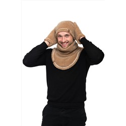 Шапка меховая цвет Кемел