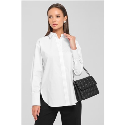 Блузка белая с потайной застёжкой