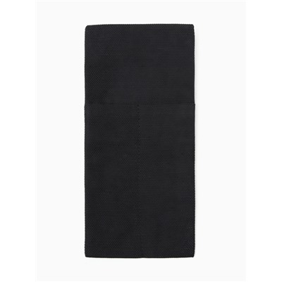 Набор конвертов для приборов «Этель» Home collection, 22×10 см - 2 шт., 45% лён, 55% хлопок, чёрный