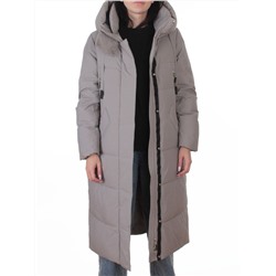 A8356 GRAY/BEIGE Пальто зимнее женское (200 гр. холлофайбер)