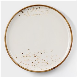 Тарелка Magistro «Церера», d=20.3 см, фарфор, белая