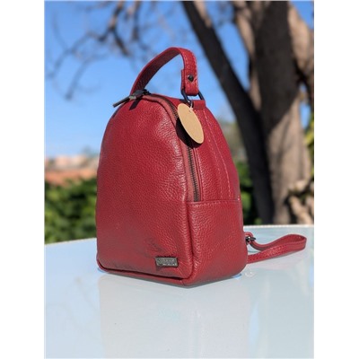 Итальянская сумка - рюкзак из натуральной кожи от AB.Z · Pelle · mochila NAPA (630) Burdeos