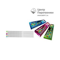 Бенгальская свеча 160 мм "Волшебные огни" (УПЗ) (СБ160ВО6) (6 шт. цветные)УПЗ