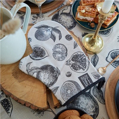 Варежка - прихватка «Этель» Healthy life, 20×28 см, саржа, 100% хлопок, ватин 250 г/м²