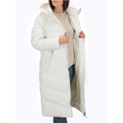 126 WHITE Пальто зимнее женское (200 гр. холлофайбер)