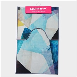 Коврики для ванной и туалета Доляна «Эмоции», 2 шт., 50×80 см, 50×40 см