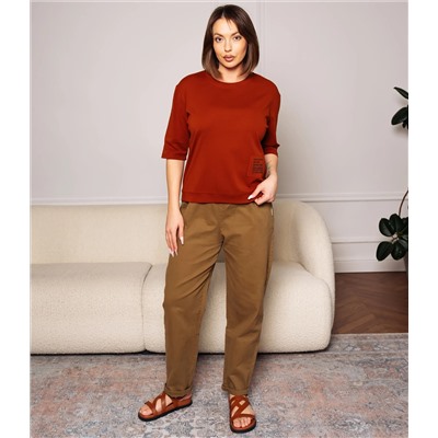 Футболка #КТ0467-55, терракотовый