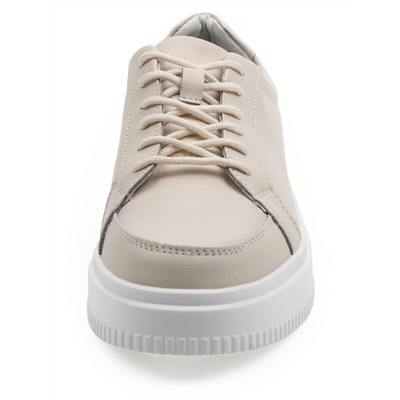 03-YJ434-2 BEIGE Полуботинки спортивные женские (натуральная кожа)