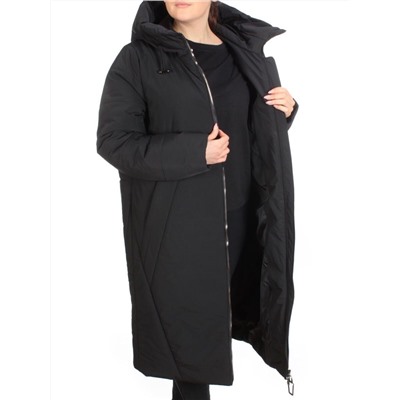 9069 BLACK Пальто зимнее женское CORUSKY  (верблюжья шерсть)