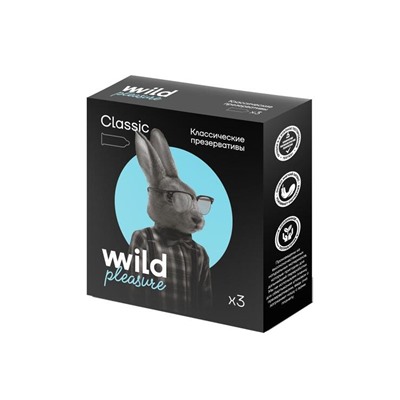 Презервативы латексные Classic, 3 шт «Wild Pleasure», 13,4 г