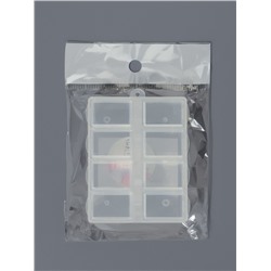 Органайзер для хранения мелочей, с подвесом, 8 ячеек, 8×6×2 см, прозрачный
