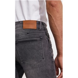 Джинсы мужские прямые зауженные к низу P311-01119 светло-черные