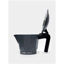 Кофеварка гейзерная Magistro «Мрамор», 300 мл, на 6 чашек, нержавеющая сталь, чёрная