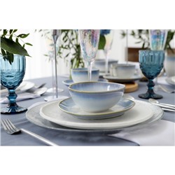 Салатник Magistro «Пэвэти», 400 мл, d=15.3 см, фарфор, белый, голубой