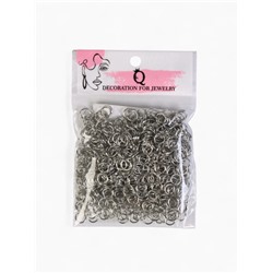 Кольцо соединительное «СМ-976», 0.8×6 мм (набор 50 г, ± 570 шт.), цвет серебро