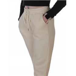 2226-K MILK Брюки спортивные утепленные женские (85% хлопок, 10% полиэстер, 5% спандекс)