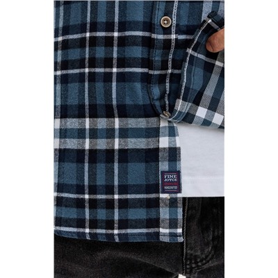 Рубашка F521-0460 blue-white