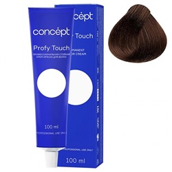 Стойкая крем-краска для волос 4.77 глубокий темно-коричневый Profy Touch Concept 100 мл