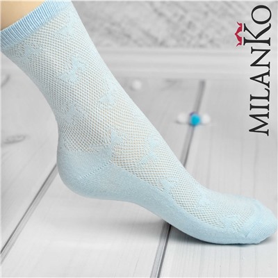 Женские носки в мелкую сетку MilanKo N-202