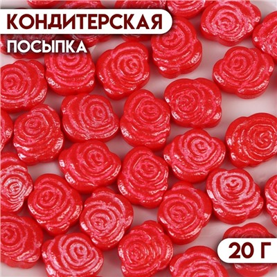 Кондитерская посыпка "Розы", 20 г