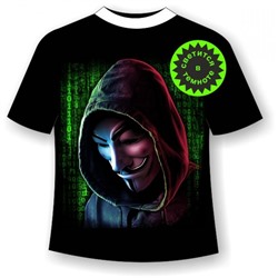 Подростковая футболка Анонимус
