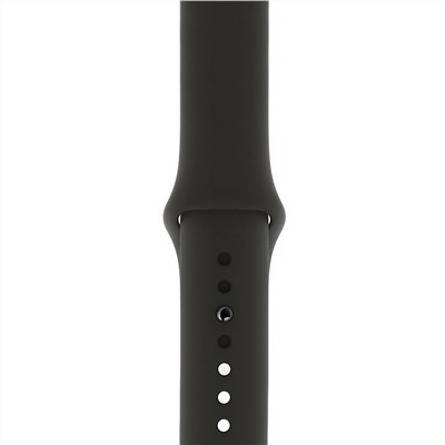 Ремешок - ApW Sport Band Apple Watch 38/40/41мм силикон на кнопке (L) (black)