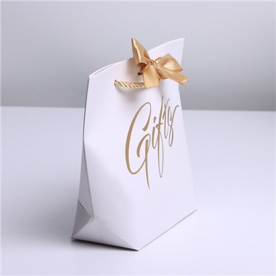 Пакет подарочный «Gifts», 14 х 17 х 7 см
