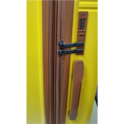 Набор из 3-х чемоданов с расширением 11182 Желтый