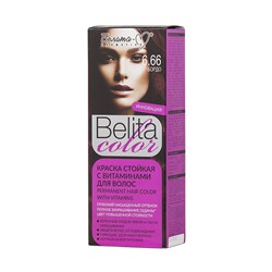 Belita сolor Краска стойкая с витаминами для волос № 6.66 Бордо