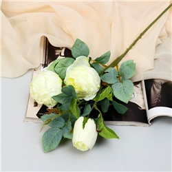 Цветы искусственные "Роза грация" 7х57 см, молочный
