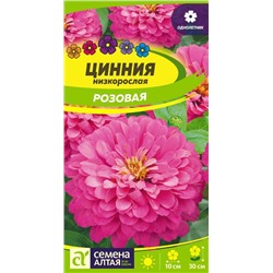Цинния Розовая низкорослая/Сем Алт/цп 0,3 гр.