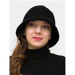 Шляпа женская весна-осень Bloom (Цвет черный), размер 54-56; 56-58, шерсть 30%