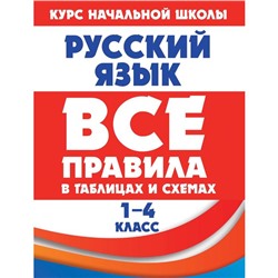 Русский язык. Все правила в таблицах и схемах. 1-4 классы. Жуковина Е.А.