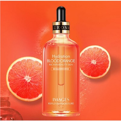 ВОССТАНАВЛИВАЮЩАЯ СЫВОРОТКА С ГИАЛУРОНОВОЙ КИСЛОТОЙ И КРАСНЫМ АПЕЛЬСИНОМ IMAGES BLOOD ORANGE ESSENCE, 100 МЛ