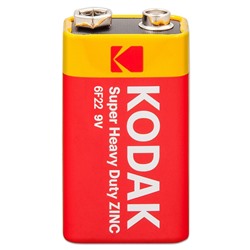 Батарейка 9V (крона) Kodak 6F22 BL-1 (10)(50) [K9VHZ-1B]