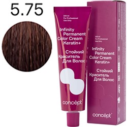 Стойкий краситель для волос 5.75 Темно-русый коричнево-красный INFINITY Concept 100 мл