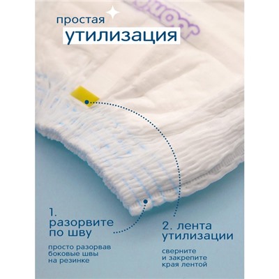 Подгузники-трусики JOONIES Marshmallow, размер XL (12-17 кг), 36 шт