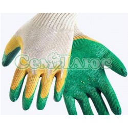 Перчатки зеленые S
