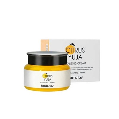 Крем для выравнивания тона Farmstay Citrus Yuja Vitalizing Cream 100гр