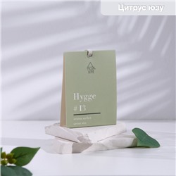 Саше "Hygge" ароматическое, 8х10 см, цитрус и юзу, 16 гр