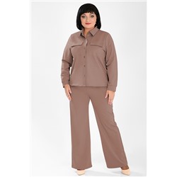 Костюм женский с рубашкой и брюками plus size