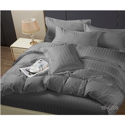Комплект постельного белья (КПБ) Микрофибра-страйп "Pandora" диз. № 3х3 (17-1502) Серый
