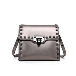 Женская сумка Mironpan арт.80222 Темно серебро