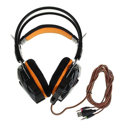 Компьютерная гарнитура Smart Buy SBHG-1100 RUSH SNAKE игровая (black/orange)