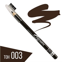 TF Карандаш для бровей с щеточкой Eyebrow pencil TRIUMF тон 003 светло-коричневый (Китай)