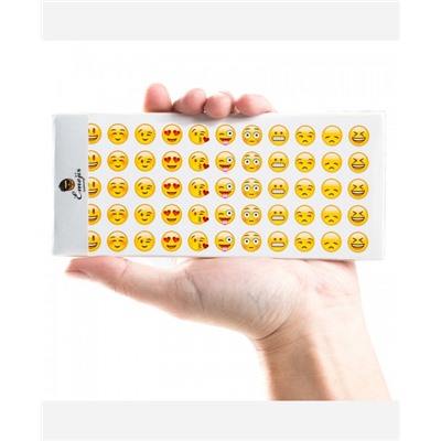 Наклейки Emoji 12 листов, 660 штук 9046277