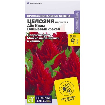 Целозия Айс Крим Вишневый факел перистая/Сем Алт/цп 10 шт.