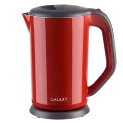 Чайник Galaxy GL 0318. 1,7л. 2000Вт. ДВОЙНАЯ СТЕНКА. Красный /1/6/