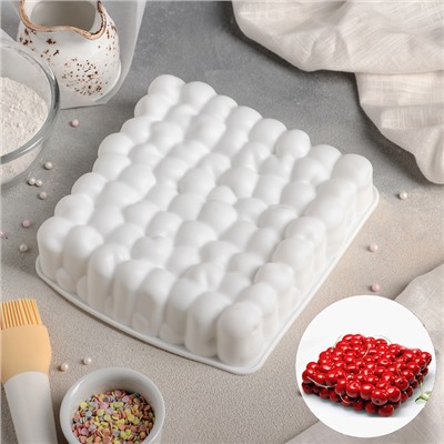 Форма для муссовых десертов и выпечки «Пузыри», 18,5×4,5 см, цвет белый